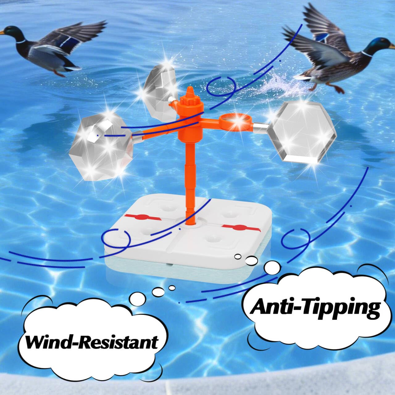 Amazon.com: Pool Bird Deterrent Device, Floating Reflective Bird